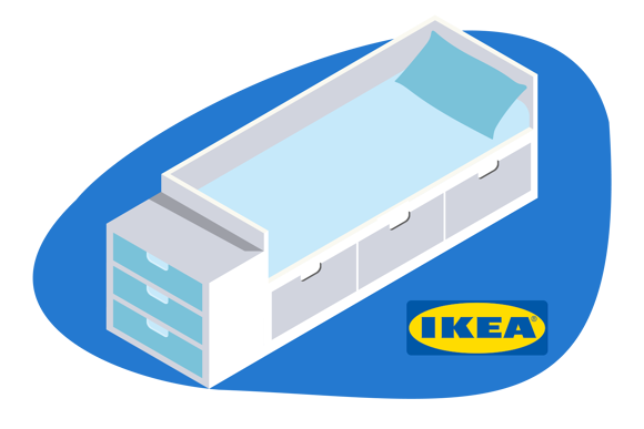 IKEA Opklapbed