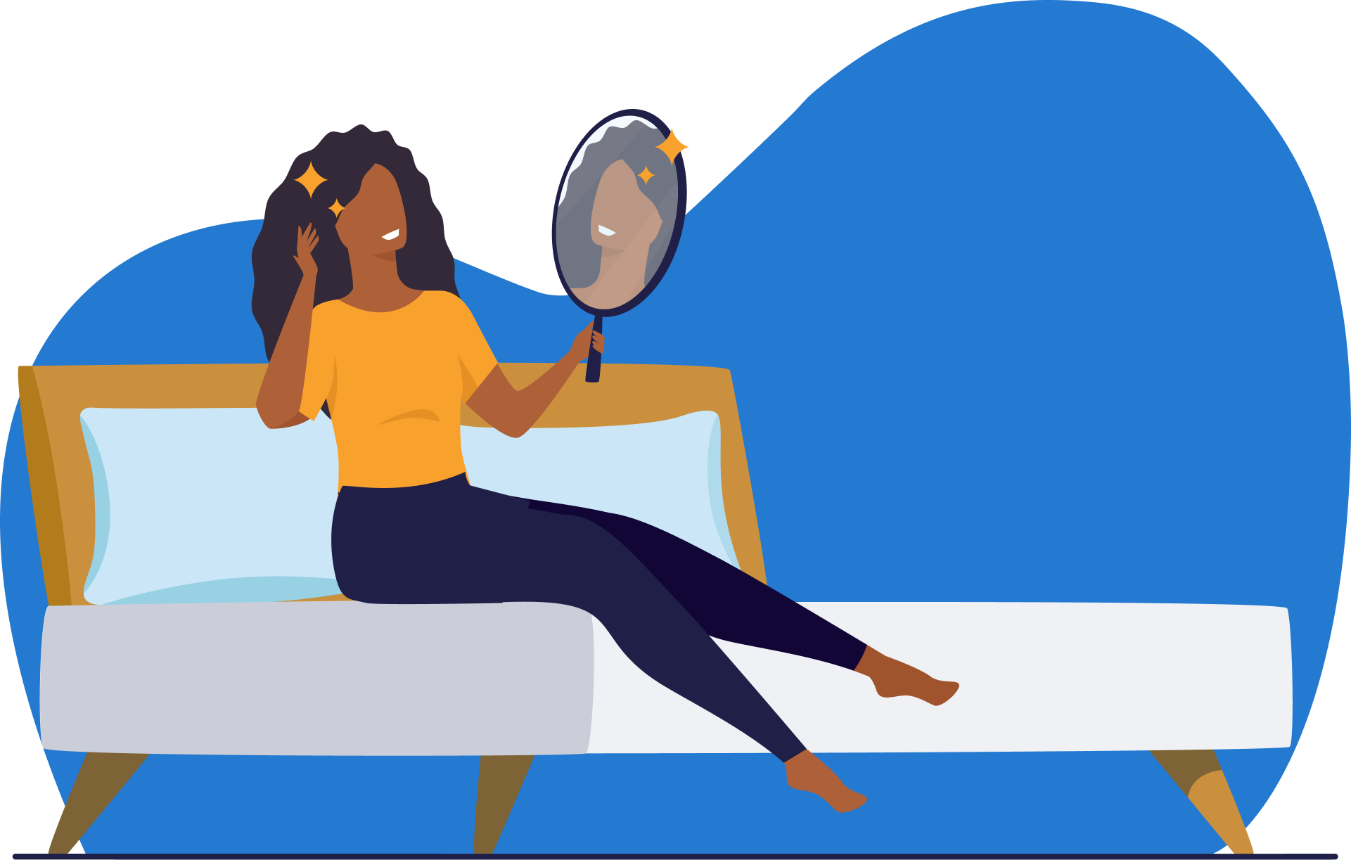 Slapen met lang haar