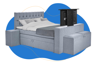 Boxspring Alexia met tv lift