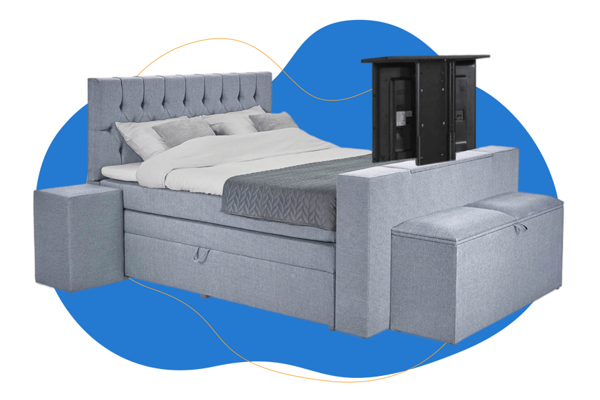 boxspring met tv lift Alexia