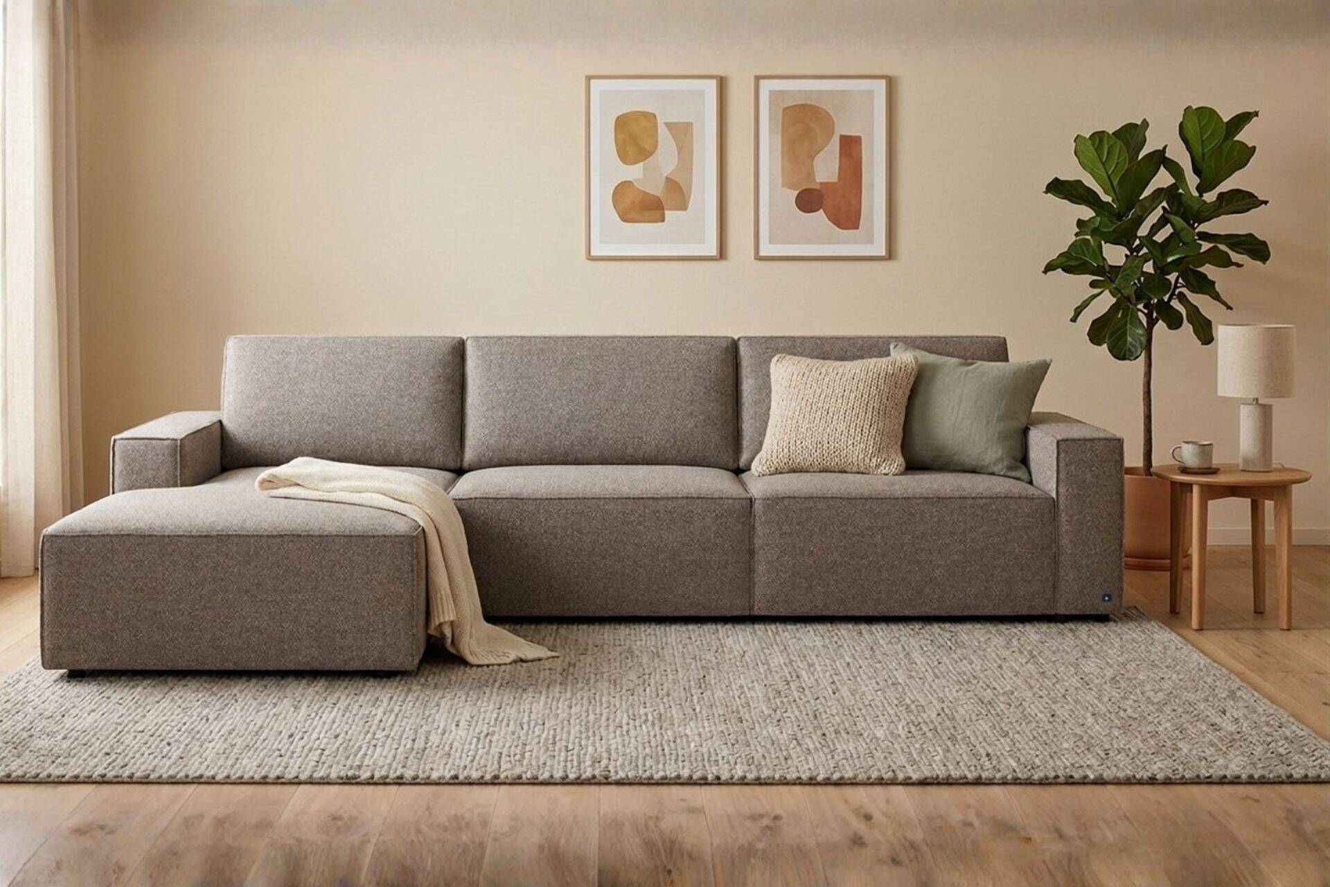 Bruno slaapbank LOUNGE taupe