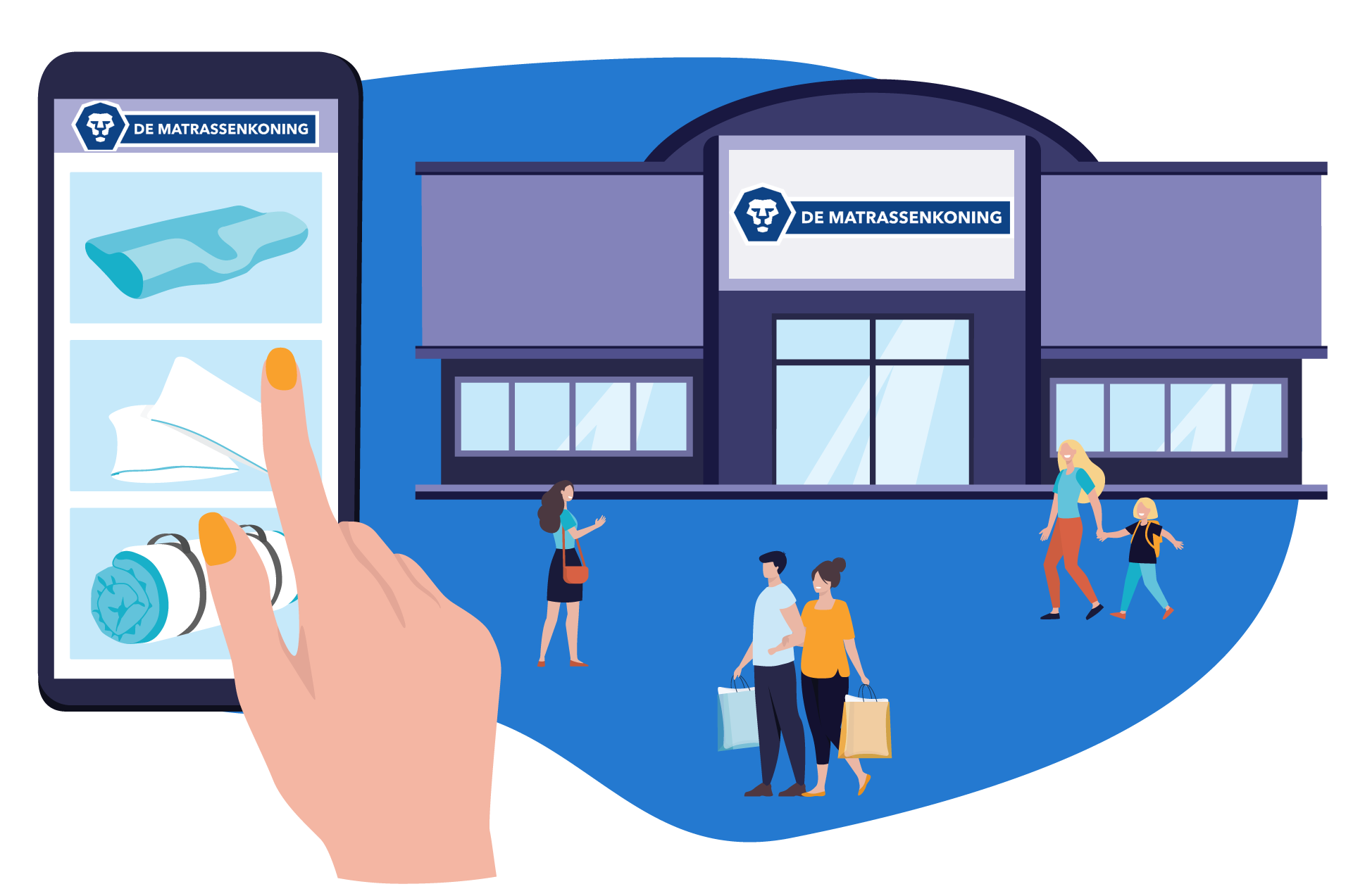 Matrassen en slaapproducten van de Matrassenkoning kopen