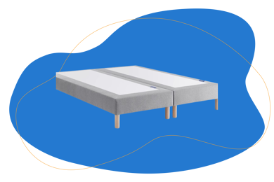 Hypnia gestoffeerde bedbodem