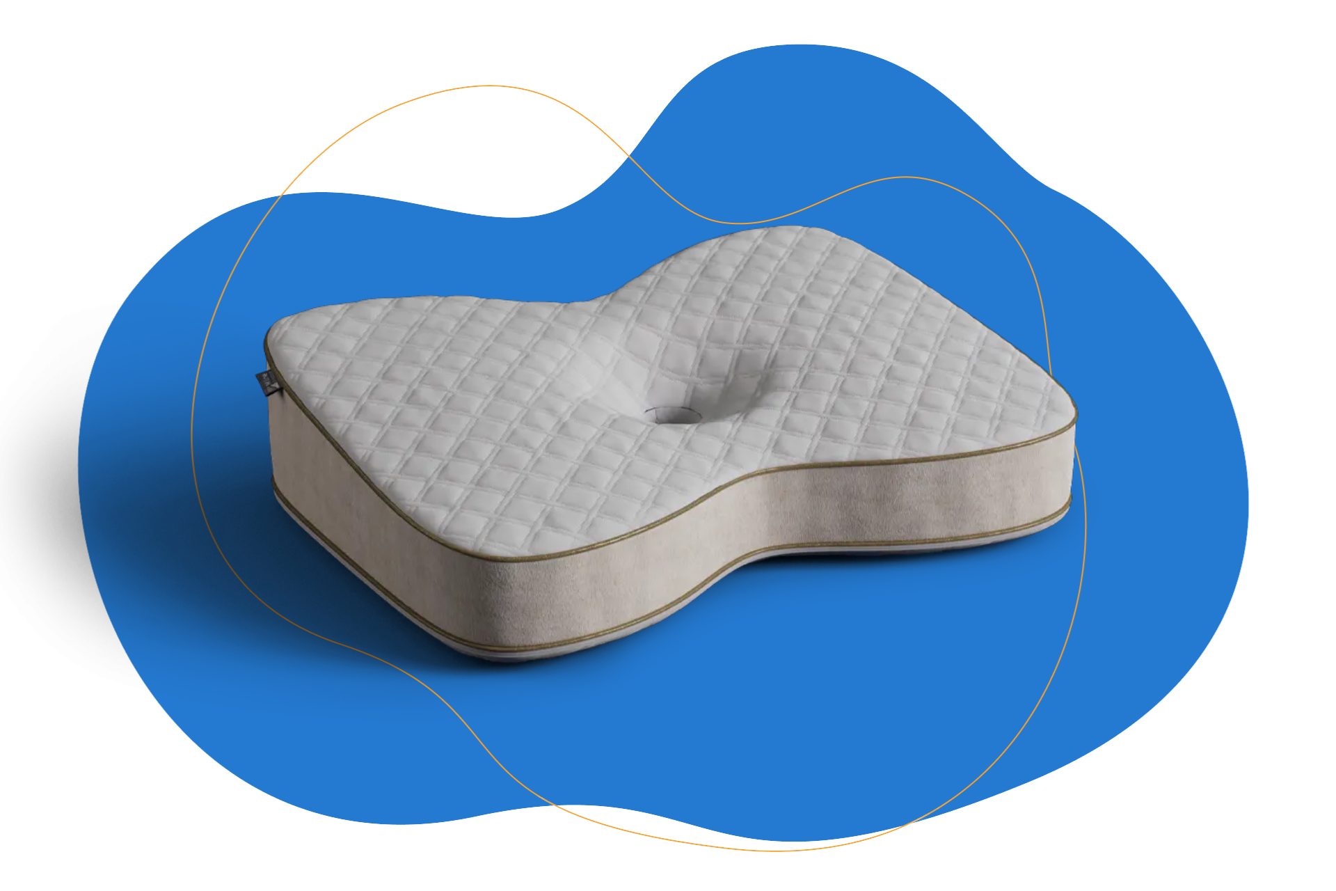 M line crown pillow