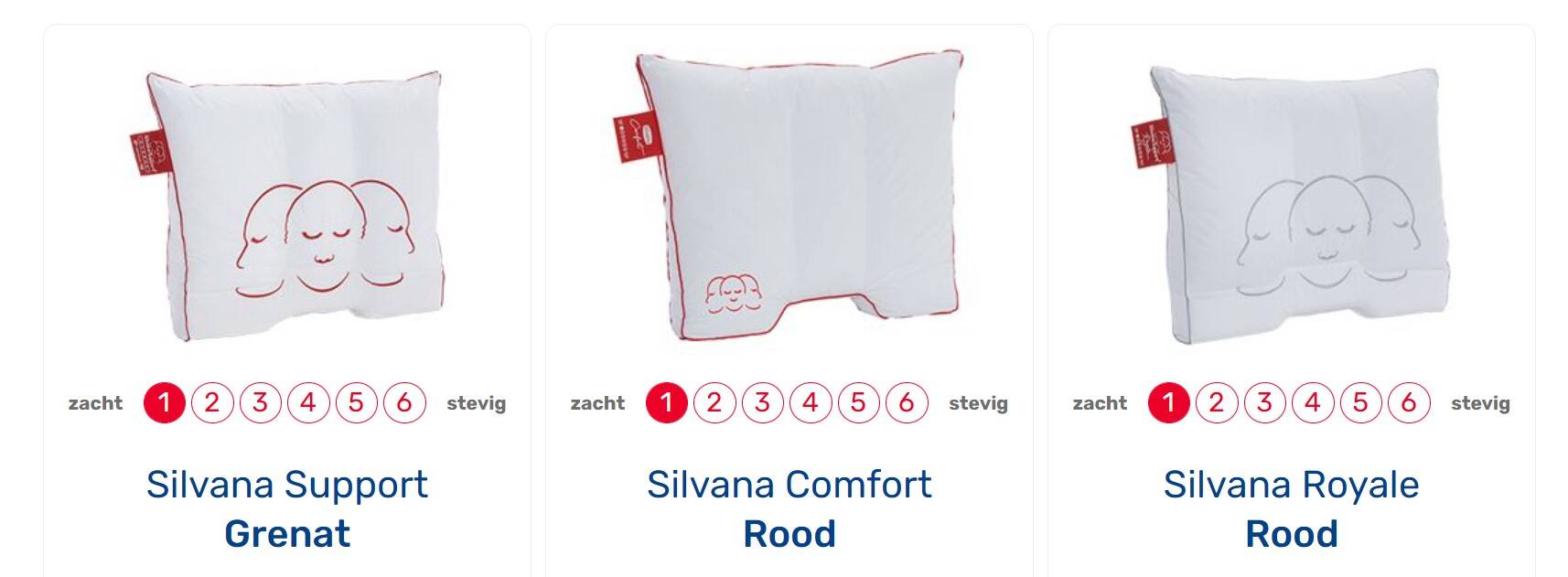 Silvana kussens voor buikslapers