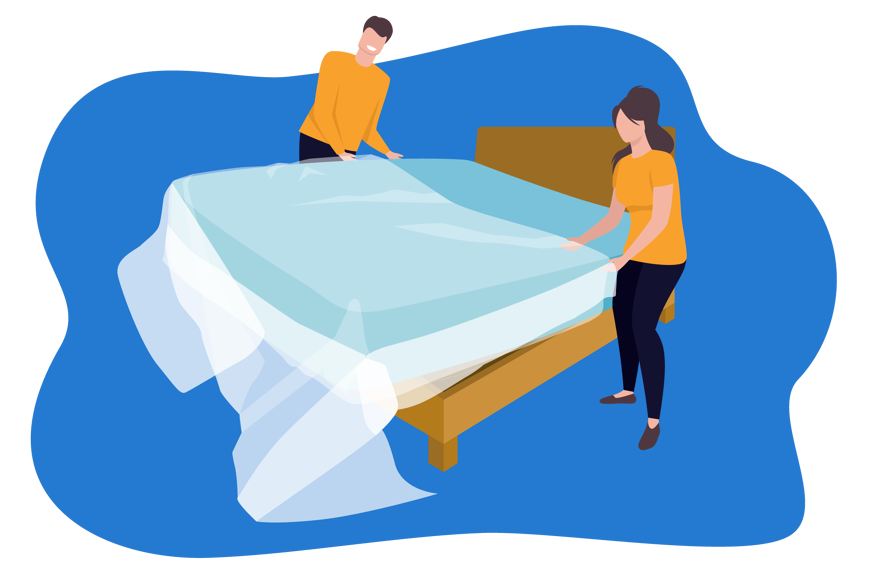 Bezorgen en uitpakken nieuw matras Sleepfast