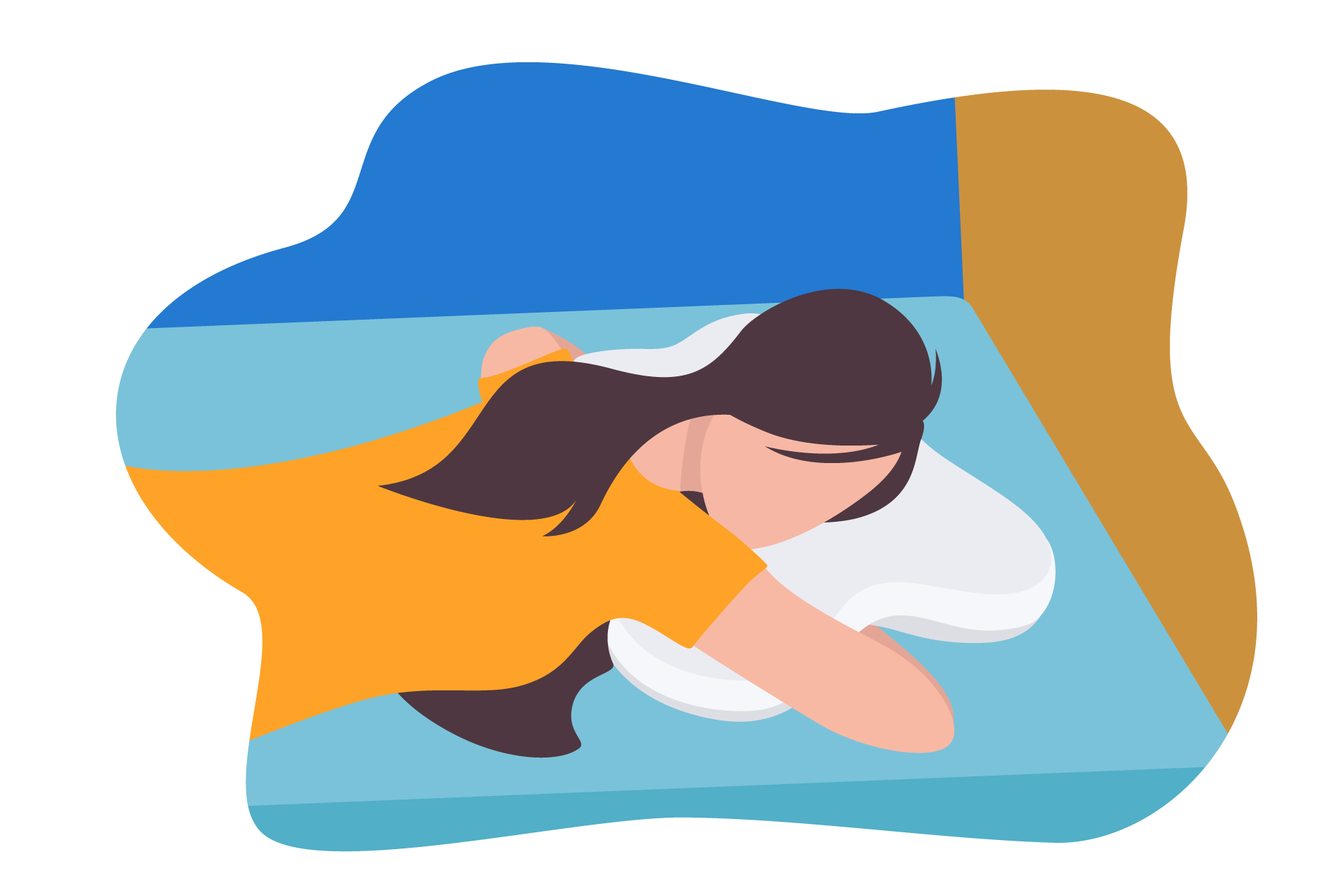 Almohada para dormir boca abajo