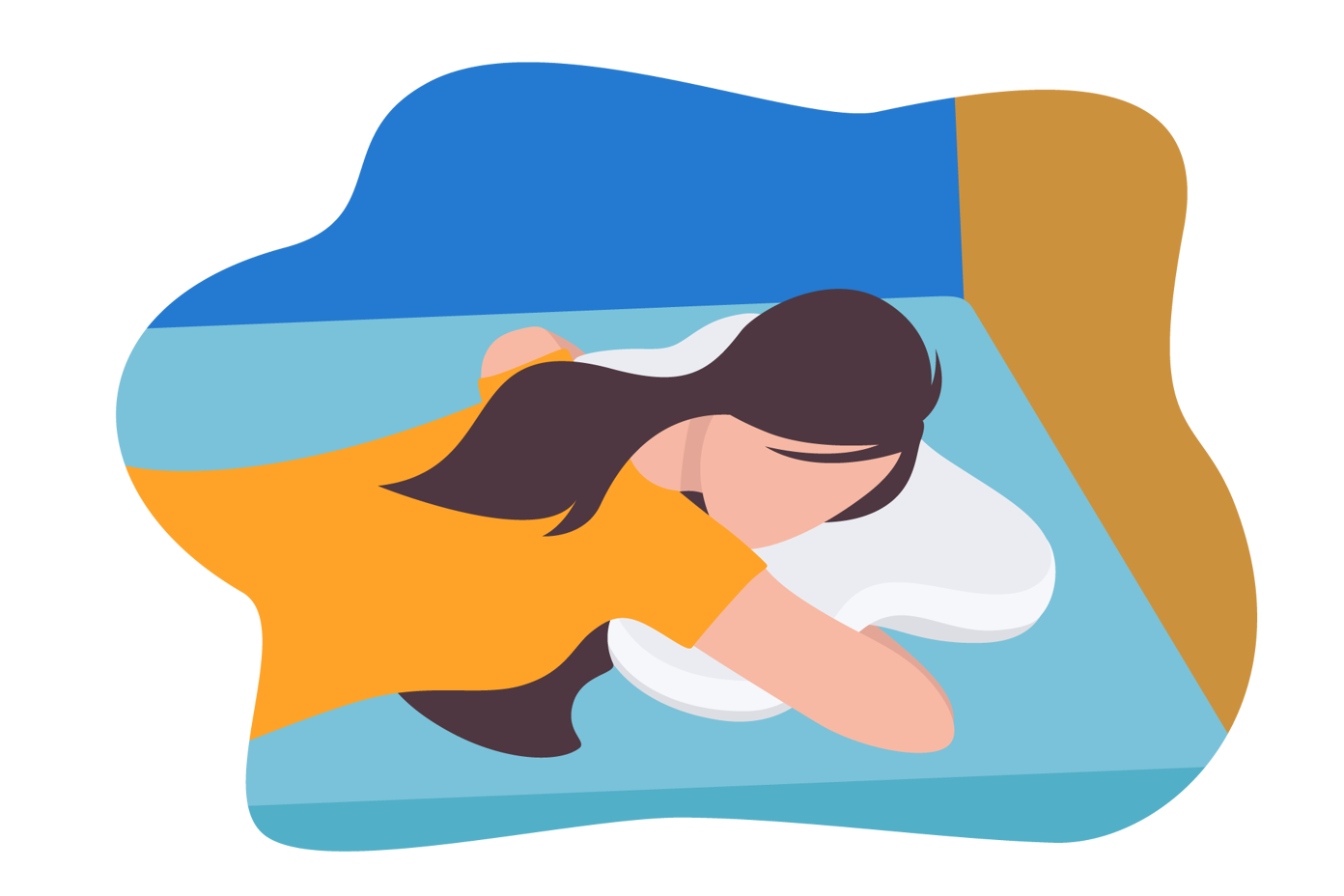 Almohada para dormir boca abajo