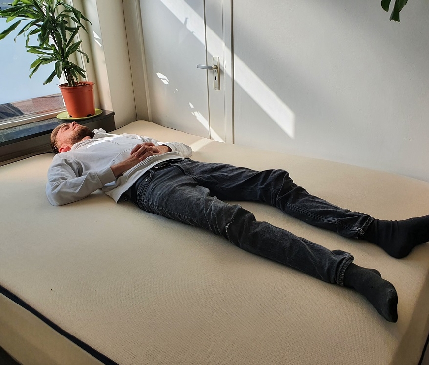 Rugligging op het Una matras