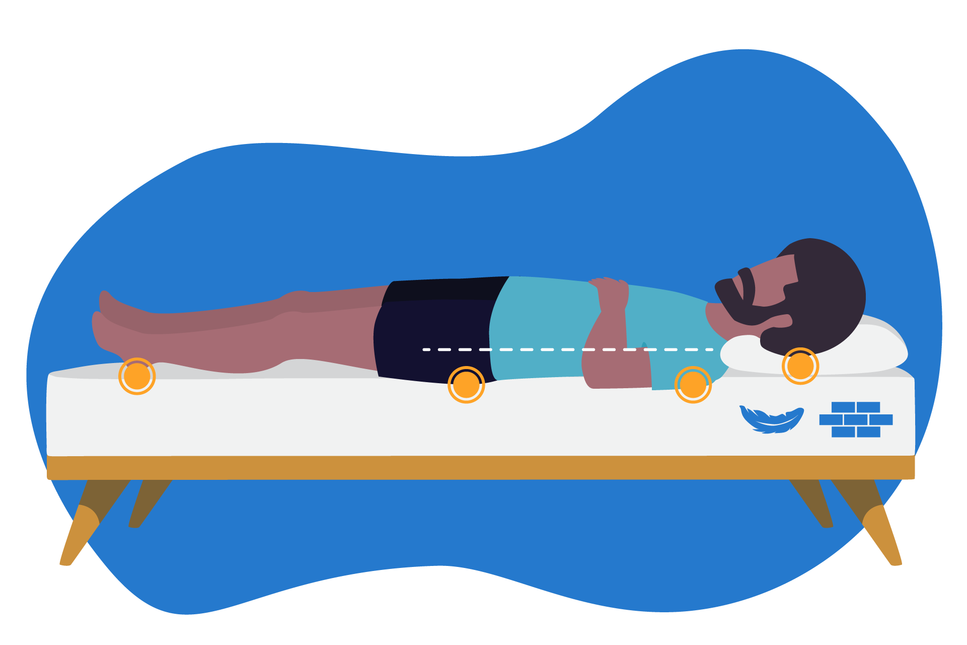 almohada correcta dormir boca arriba