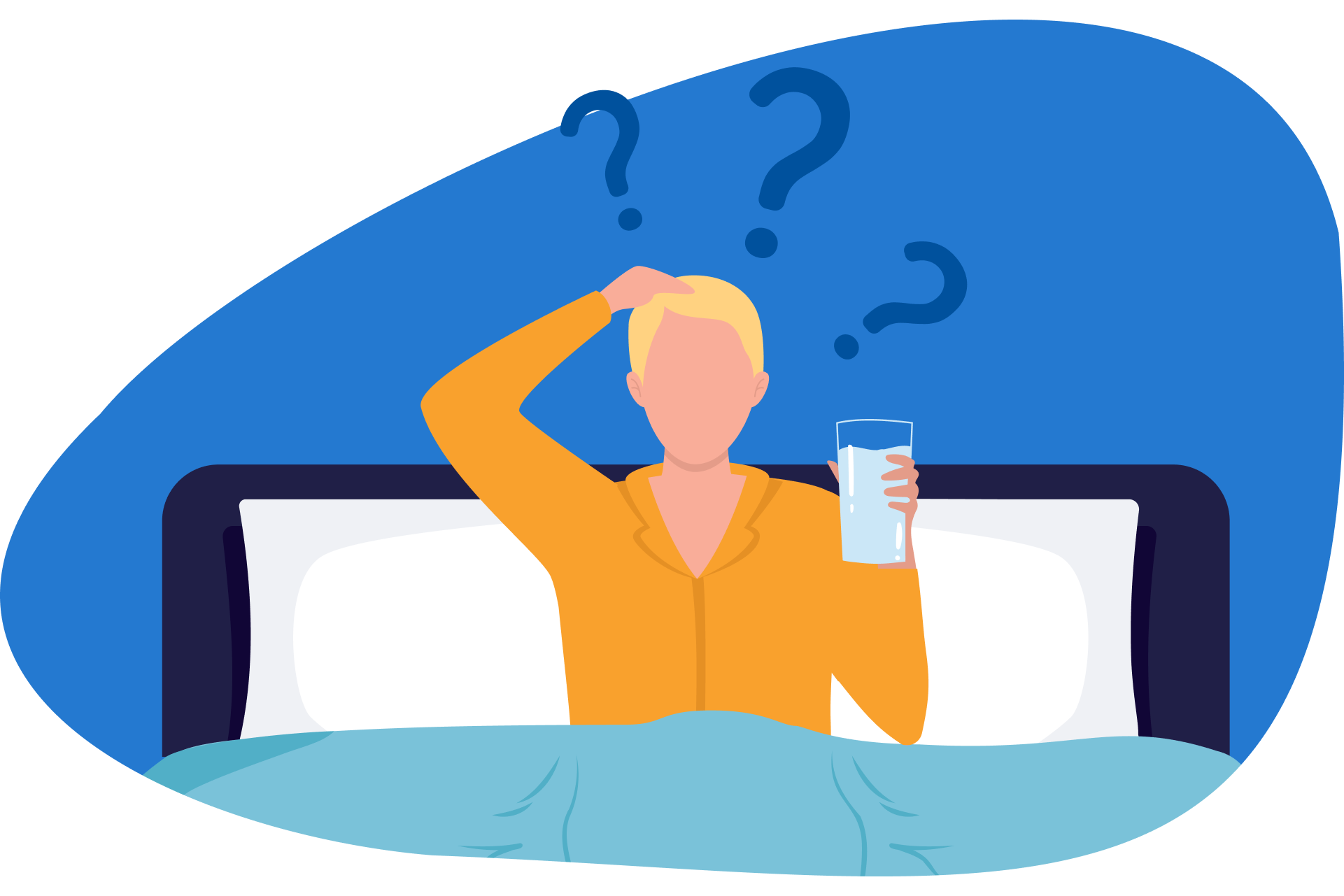 Drink water voor het slapen gaan