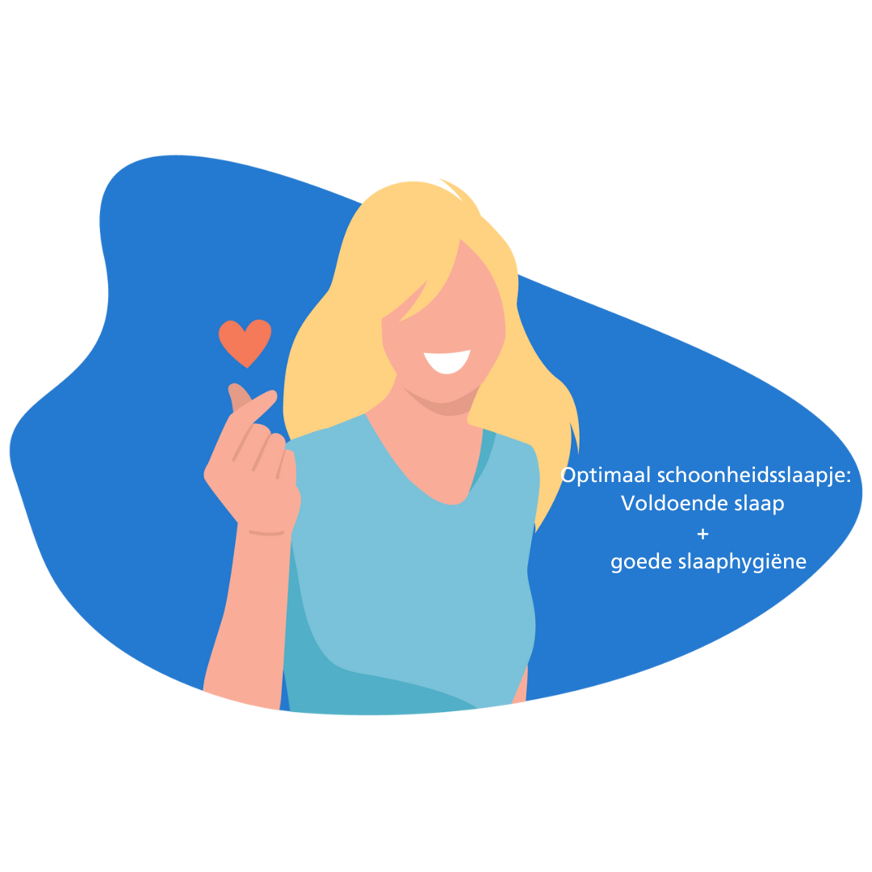 Vrouw lacht met hart