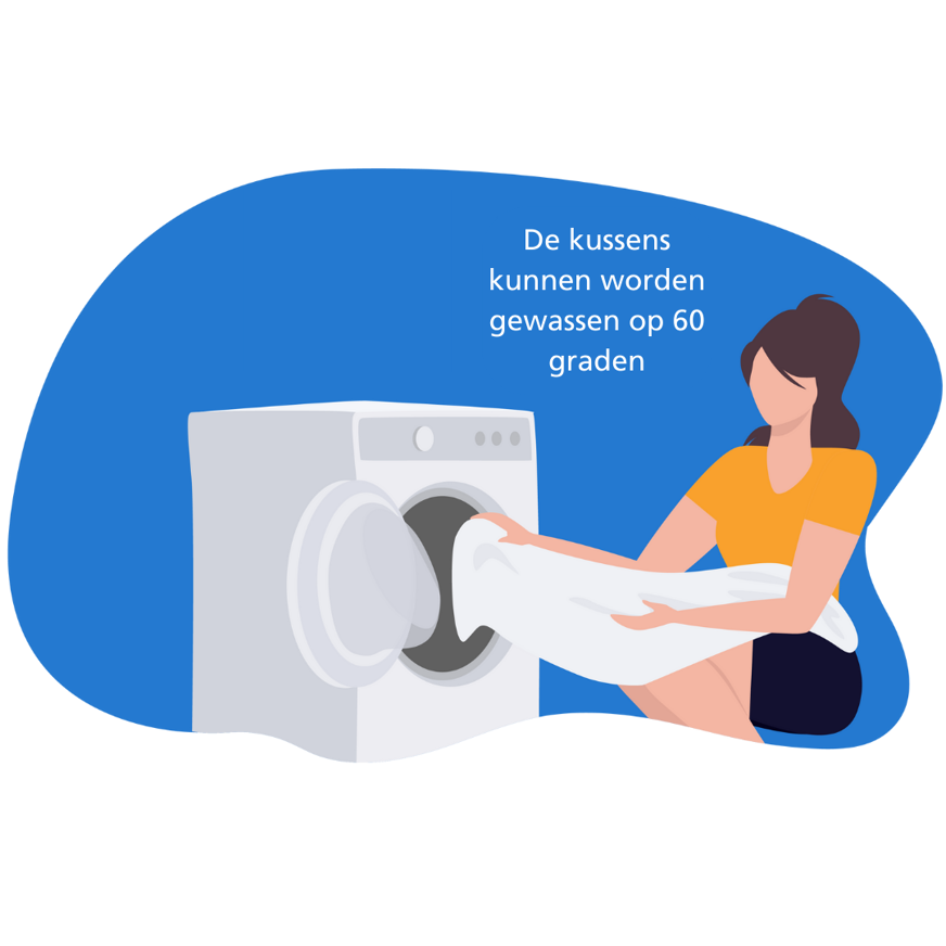 Kussen wassen