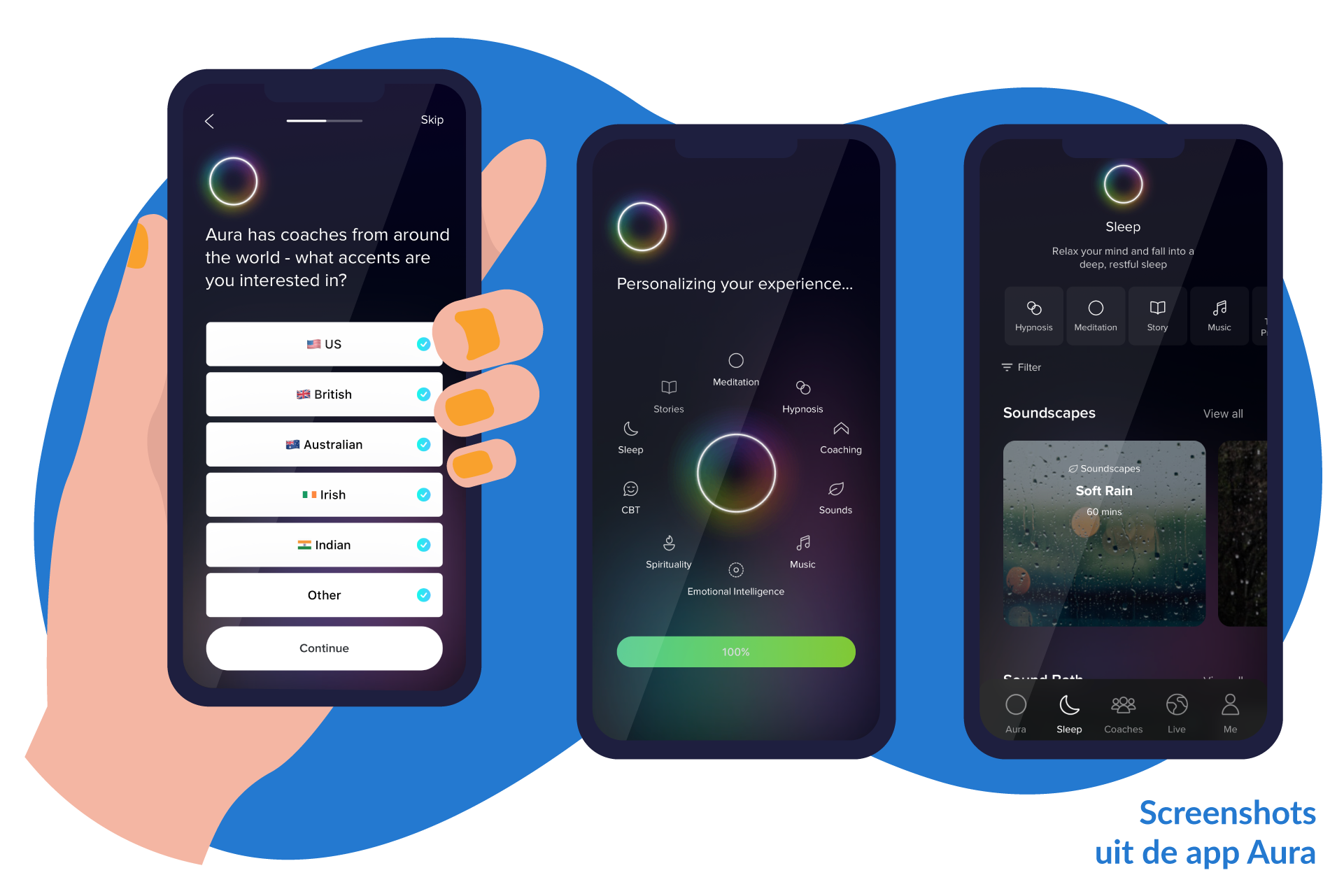 Aura slaap meditatie app