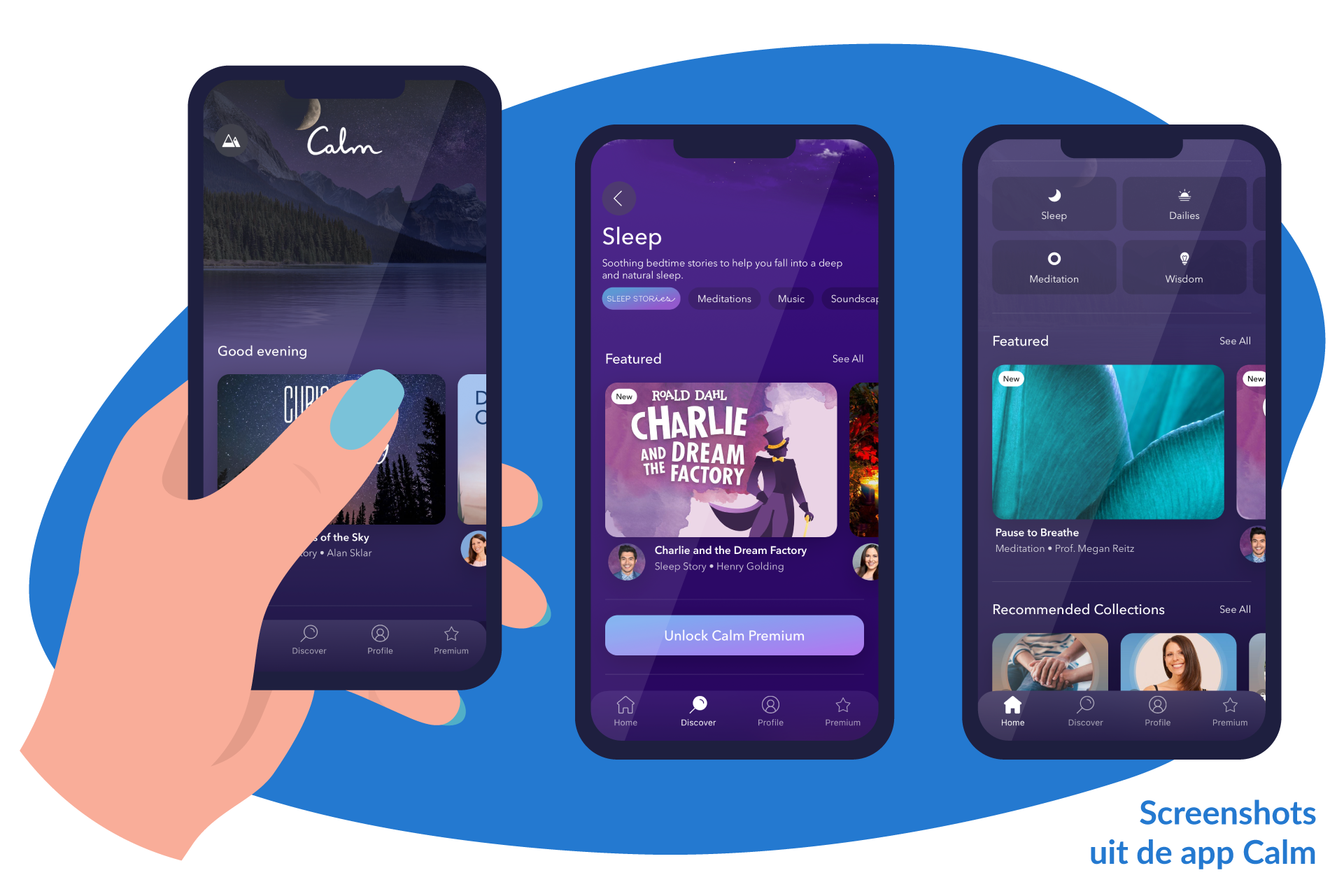 Calm meditatie app om te slapen