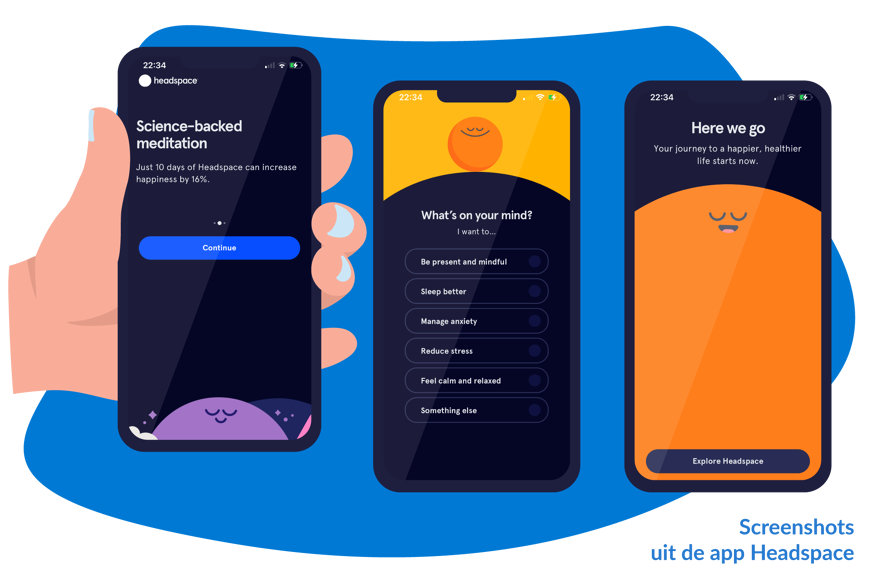 Headspace meditatie app om te slapen