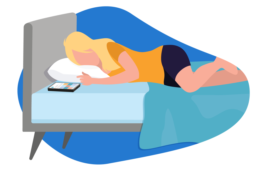 smartphone voor het slapen