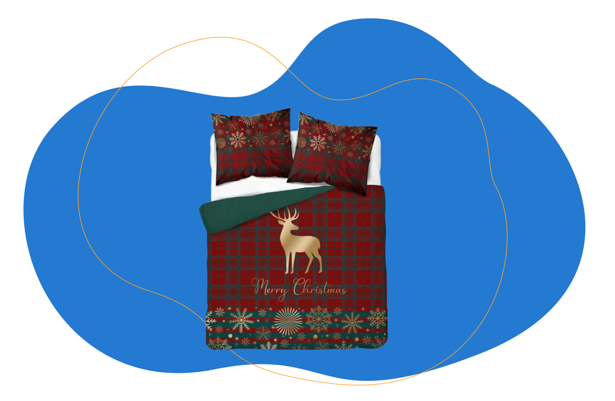 Kerst Dekbedovertrek Christmas