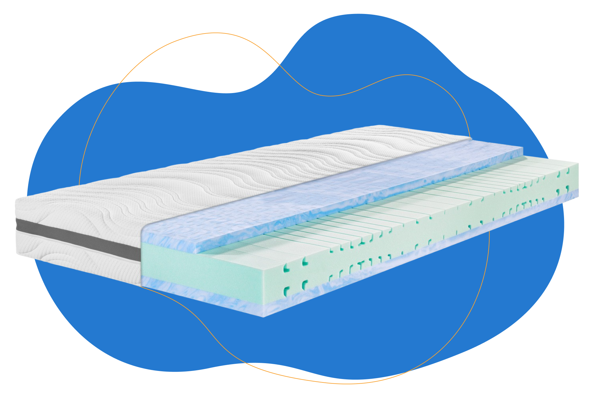 Badenia Supreme Gel koudschuimmatras met gelschuimtopper