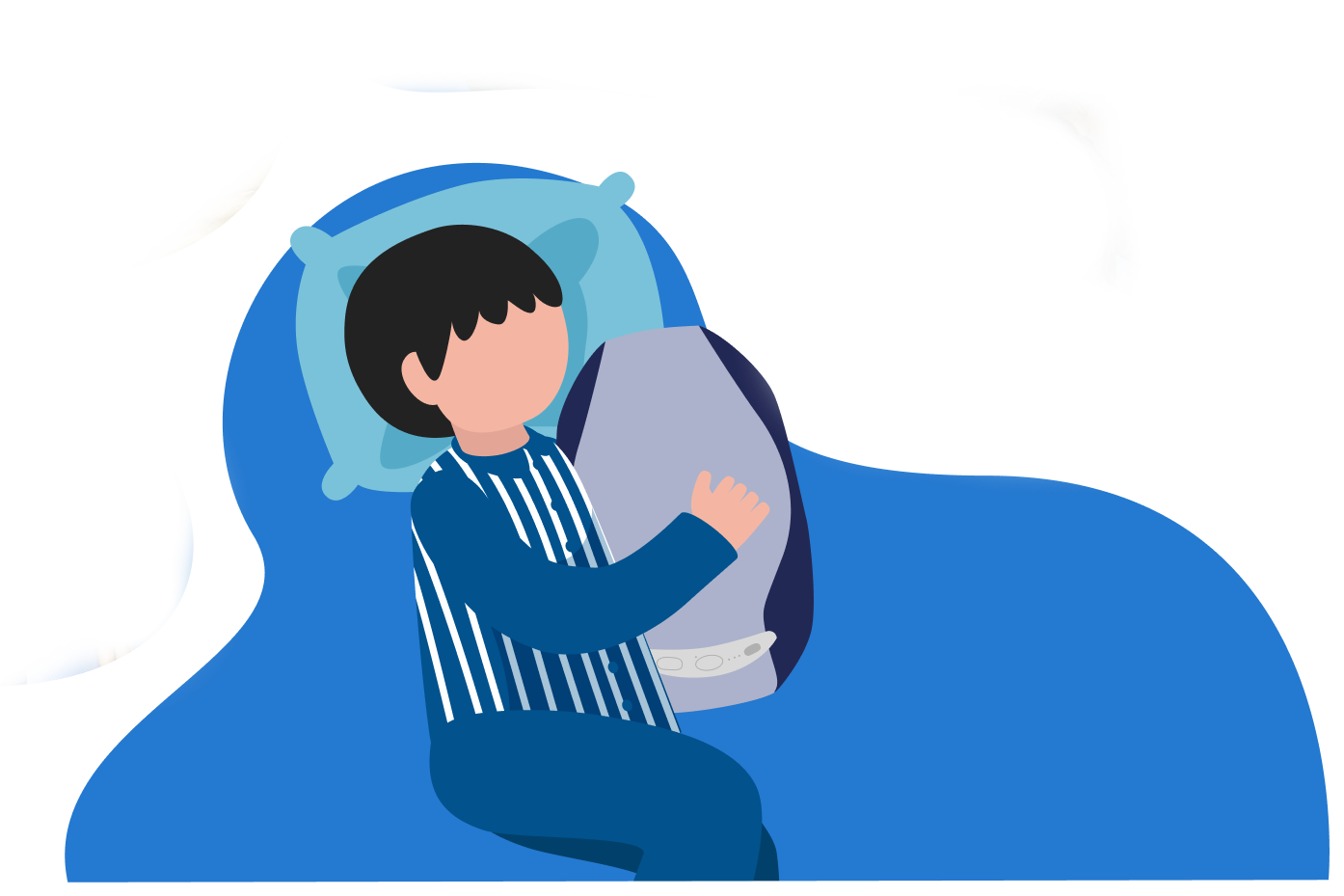 De adem- en slaaprobot had een duidelijk kalmerend effect op kinderen.