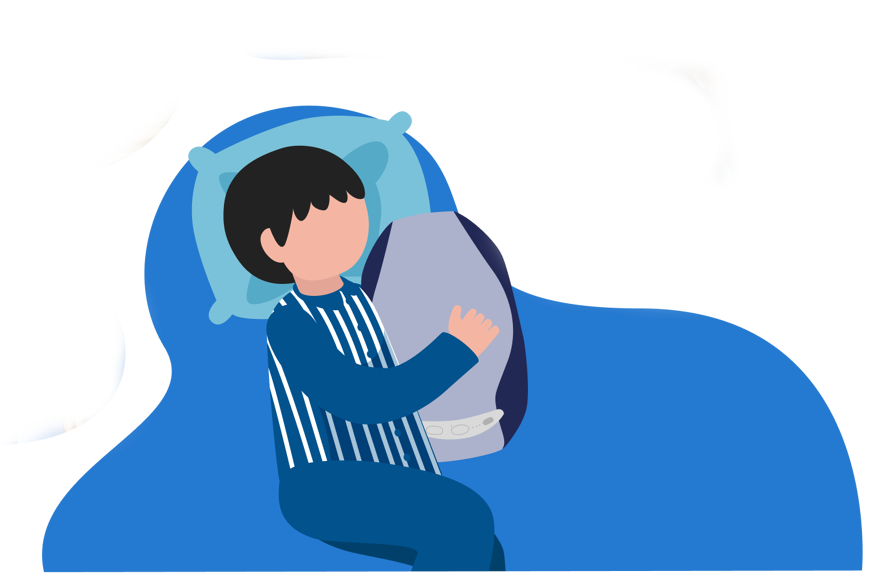 De adem- en slaaprobot had een duidelijk kalmerend effect op kinderen.